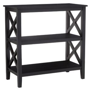 Черен стелаж от масивен бор 40x81x81 cm Heritage – Premier Housewares