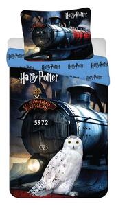 Единично памучно детско спално бельо 140x200 cm Harry Potter "Hogwarts Express" – Jerry Fabrics
