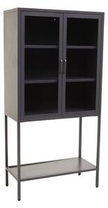 Сива стоманена витрина 75x150x35 cm Acier – Premier Housewares