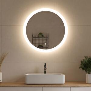 Кръгло огледало за баня с LED осветление 60 см c Dual color, Сензорен превключвател