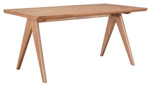 Трапезна маса WINSLOW каучуково дърво светъл орех 160x85x75см