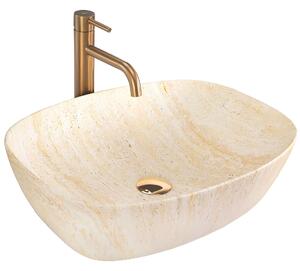 Умивалник за плот Rea Freja Travertine Matt