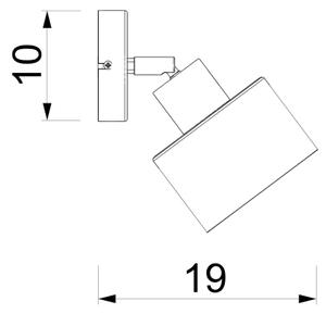 Стенно насочваемо осветително тяло PARKLA 1xE27/15W/230V черно/златисто