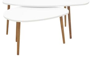 Холна маса MONTY бяла от естествен меламин 116x46x46см