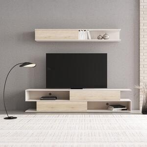 Brick Beige 240x40x50.4 cm Комплект скрин за телевизор Brick