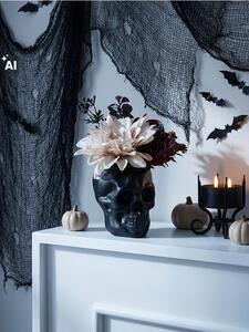 Sinsay - Декорация за Halloween с цветя във ваза във формата на череп - многоцветен