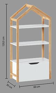 Детски шкаф за съхранение atmosphera Kima House, MDF
