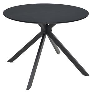 Маса XUSON черен mdf-черни метални крака d80x75см
