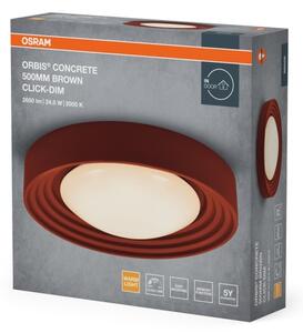 Osram-LED димируемо осветително тяло ORBIS CONCRETE LED/24,5W/230V pr.50cm кафяв/бетон