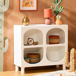 Детски скрин atmosphera Tara, 4 отделения, MDF, Бял