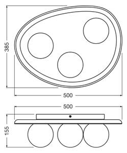 Osram - Плафон WOOD NEST 3xG9/5W/230V каучуково дърво