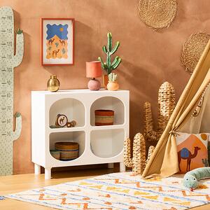 Детски скрин atmosphera Tara, 4 отделения, MDF, Бял