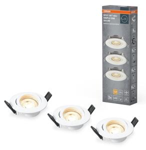 Osram - Комплект от 3 LED вградени спота SPOT LED/4,9W/230V 2700K в бял цвят