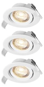 Osram - Комплект от 3 LED вградени спота SPOT LED/4,9W/230V 2700K в бял цвят