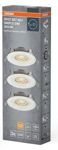 Osram - Комплект от 3 LED вградени спота SPOT LED/4,9W/230V 2700K в бял цвят