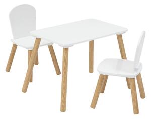Комплект детска маса и столчета atmosphera Alex, MDF, Бор