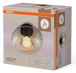 Osram - Таванно осветително тяло DECOR SMOKE 1xE27/12W/230V Ø 28 см черно/опушено сиво
