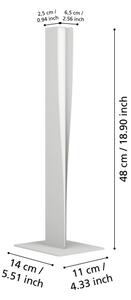 Eglo 901834 - LED RGBW димируема настолна лампа BOLOGNANO-Z LED/9W/230V, сива