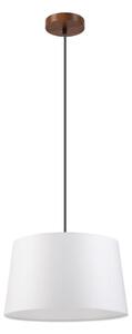 Полилей на кабел AIDA 1xE27/60W/230V диам. 35 cm дъб/орех/бял