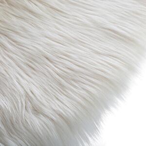 Детски килим atmosphera Fur, Бял, 90 cm