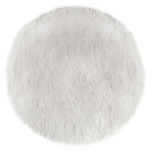 Детски килим atmosphera Fur, Бял, 90 cm