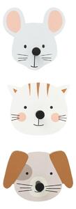 Сет детски закачалки atmosphera Animals, MDF