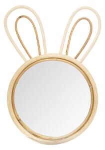 Детско огледало atmosphera Rabbit, Ратан, 37x24 cm