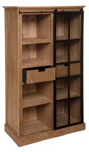 Библиотека atmosphera Danik, 80x40x150, MDF, Закалено стъкло