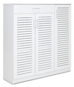 Шкаф за обувки Sante за 30 чифта бял 120x37x123 см