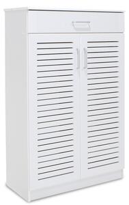 Шкаф за обувки Sante 20 чифта бял 80x37x123 см