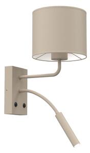 Стенно осветително тяло ARDEN 1xE27/15W/230V + 1xG9/8W бежово