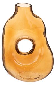 Ваза atmosphera Donut, Стъкло, Кехлибар, 25 cm