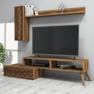 Комплект ТВ шкаф Planet Walnut