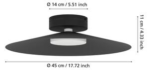 Eglo 902182 - LED RGBW димируема таванна лампа CONOMAVILLA-Z LED/15,5W/230V черна