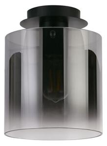 Searchlight 88911-1BK - Таванно осветително тяло SWEDEN 1xE27/60W/230V Ø22 см черен/димчат