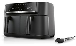 Фритюрник с горещ въздух Bosch MAFD440B7, 9 л. вместимост, 10 програми, две кошници, таймер, 2500W