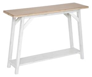 Конзолна маса atmosphera Olbia, 120 cm, MDF, Акация, Бял