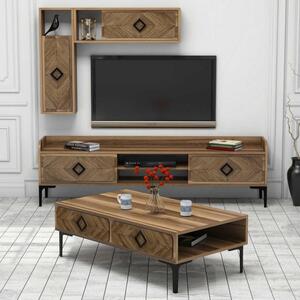 Комплект ТВ шкаф и холна маса Living Samba Орех