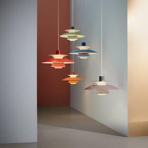 Louis Poulsen PH 5, дизайнерска висяща лампа, зелена, Затъмняване, Зелен, Дневна/трапезария, Метал, Дизайн
