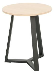 Set masute de cafea, 2 buc, Berton, Natural, 80x80x40 cm