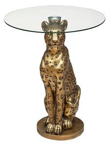 Холна маса atmosphera Wild Leopard, 40 cm, Стъкло