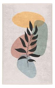 Кремав килим подходящ за пране 80x150 cm Illustrated Autumn – Mila Home