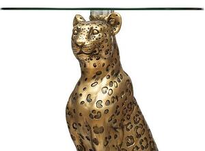Холна маса atmosphera Wild Leopard, 40 cm, Стъкло