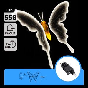 Aigostar - LED външна коледна украса 564xLED IP44 студено бяла пеперуда