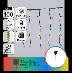 Aigostar - LED външна коледна гирлянда 100xLED/8 функции 8x0,4m IP44 многоцветна