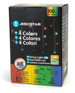 Aigostar - LED външна коледна гирлянда 100xLED/8 функции 8x0,4m IP44 многоцветна