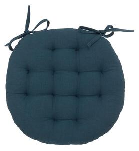 Кръгла възглавница за стол atmosphera Anjali, 38 cm - Тъмносин