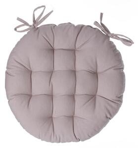Кръгла възглавница за стол atmosphera Anjali, 38 cm - Бежов