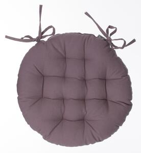 Кръгла възглавница за стол atmosphera Anjali, 38 cm - Пепеляв