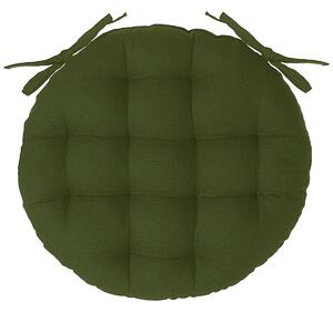 Кръгла възглавница за стол atmosphera Anjali, 38 cm - Каки